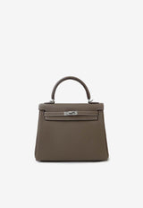 Hermès Kelly 25 in Etoupe Togo Leather with Palladium Hardware