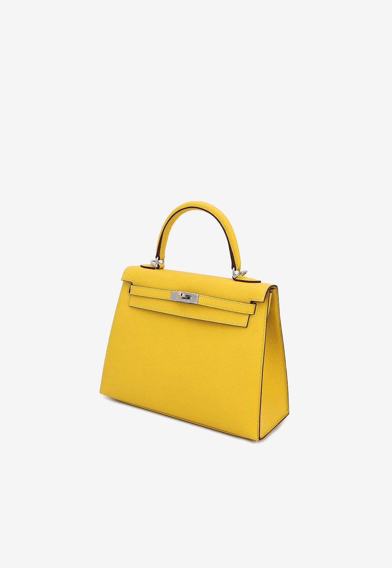 Hermès Kelly 25 Sellier in Cumin Epsom Leather with Palladium Hardware