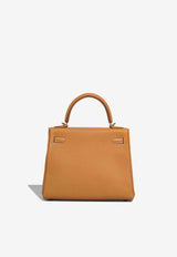 Hermès Kelly 25 in Sable Naturel Togo Leather with Gold Hardware