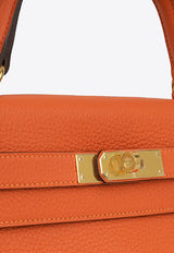 Hermès Kelly 28 in Feu Clemence Leather with Gold Hardware