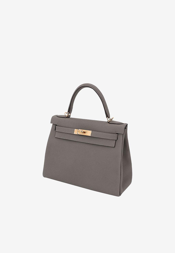 Hermès Kelly 28 in Gris Meyer Togo Leather with Gold Hardware