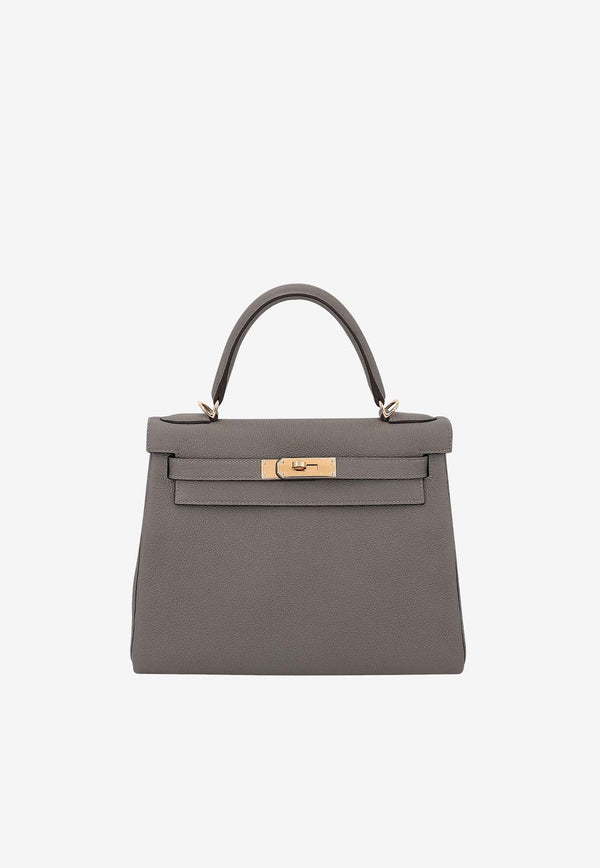Hermès Kelly 28 in Gris Meyer Togo Leather with Gold Hardware
