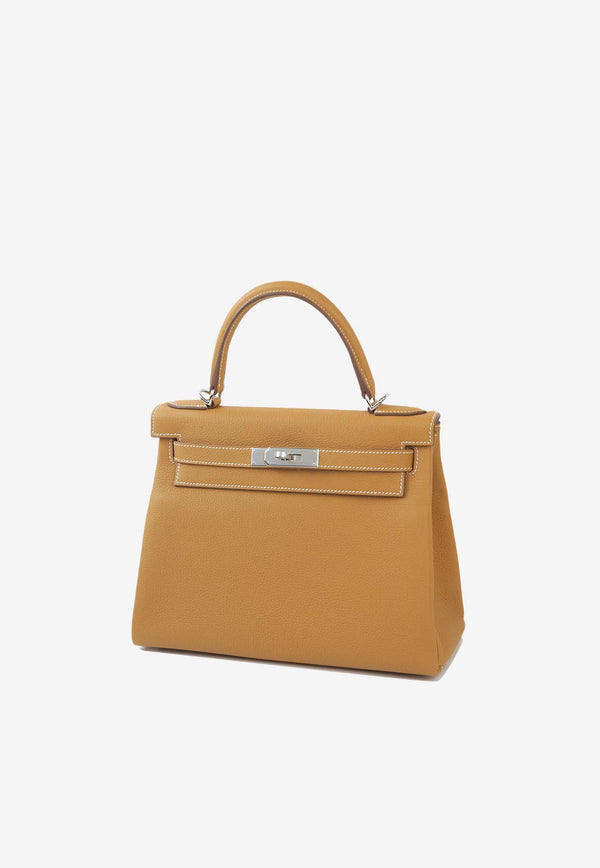 Hermès Kelly 28 in Natural Sable Togo Leather with Palladium Hardware