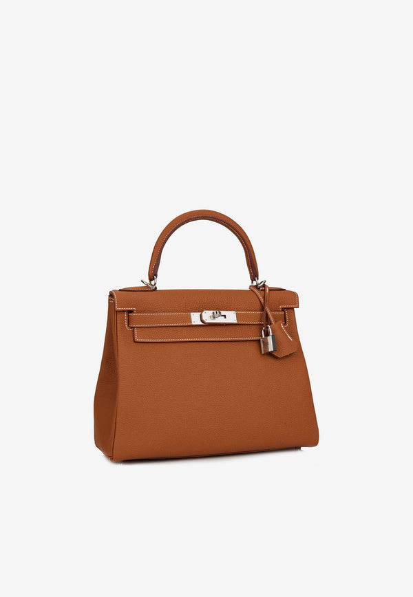 Hermès Kelly 28 in Gold Togo Leather with Palladium Hardware