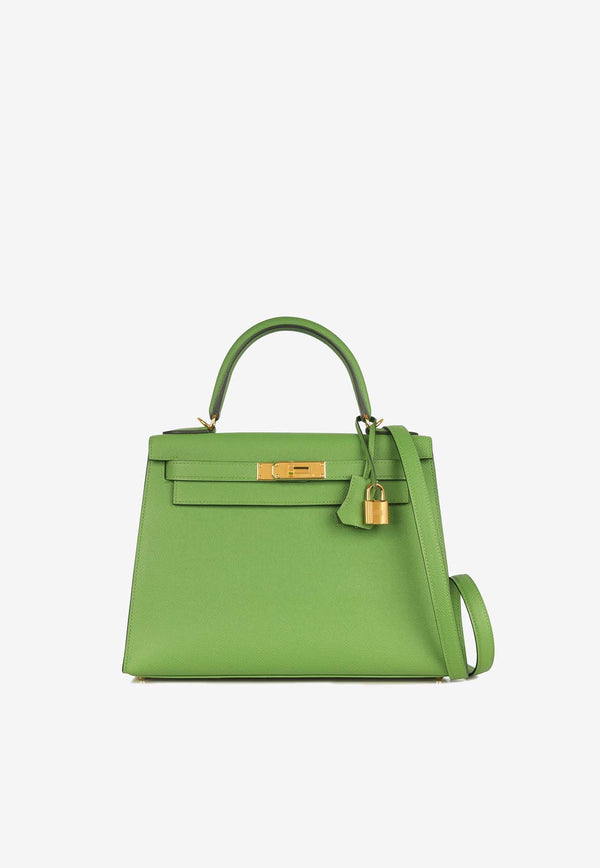 Hermès Kelly 28 in Vert Yucca Epsom Leather with Gold Hardware