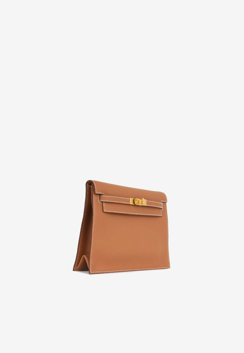 Hermès Kelly Danse in Gold Swift Leather with Gold Hardware