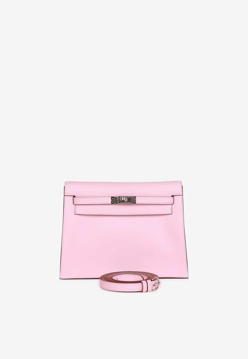 Hermès Kelly Danse in Rose Sakura Swift Leather with Palladium Hardware