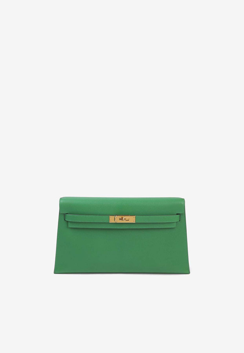 Hermès Kelly Elan in Bamboo Chevre Leather with Gold Hardware