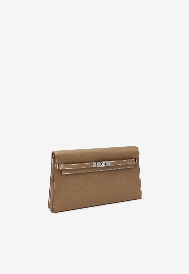 Hermès Kelly Elan in Etoupe Madame Leather with Palladium Hardware