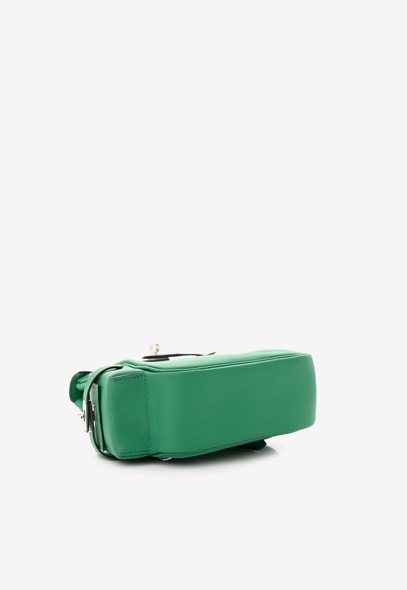 Hermès Kelly Jump Backpack in Vert Vertigo Swift Leather with Palladium Hardware