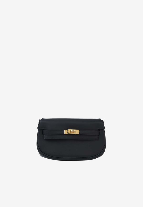 Hermès Kelly Moove in Black Swift Leather with Gold Hardware