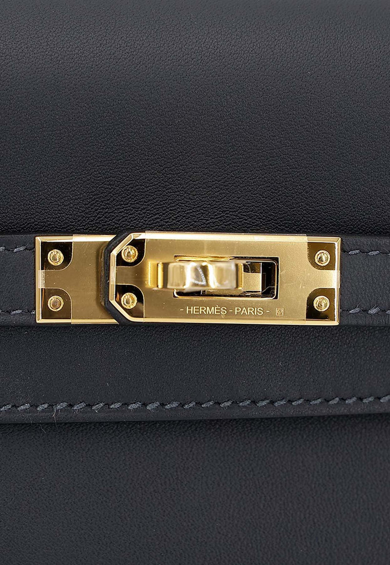 Hermès Kelly Moove in Caban Swift Leather with Gold Hardware
