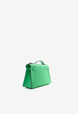 Hermès Kelly Pochette Clutch Bag in Menthe Swift Leather with Gold Hardware