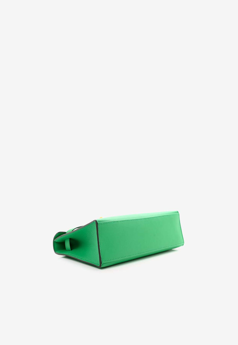 Hermès Kelly Pochette Clutch Bag in Menthe Swift Leather with Gold Hardware