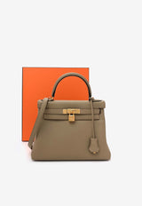 Hermès Kelly 28 Retourne in Beige Marfa Togo Leather with Gold Hardware