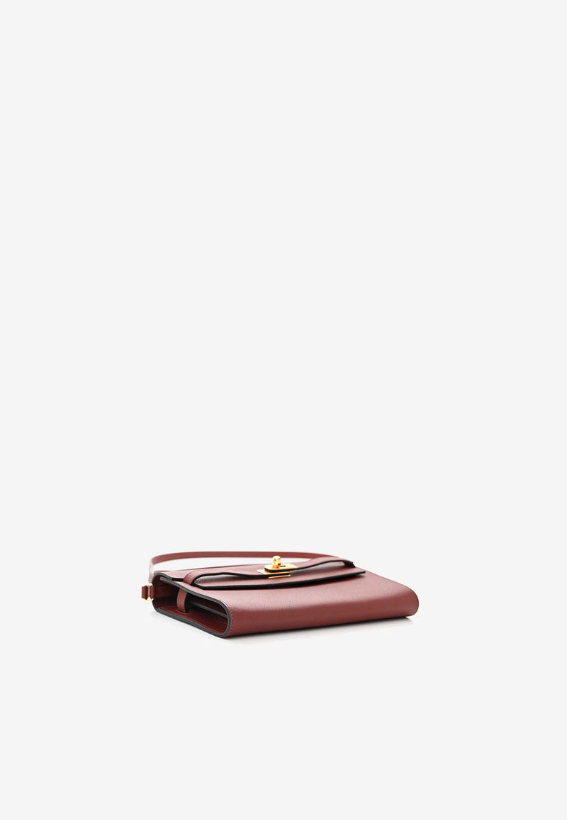 Hermès Kelly To Go Wallet in Rouge H Evercolor Leather in Gold Hardware