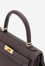 Kelly 25 in Bai Brun Togo Leather with Gold Hardware