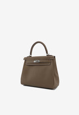 Kelly 25 in Etoupe Swift Leather with Palladium Hardware