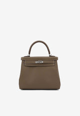 Kelly 25 in Etoupe Swift Leather with Palladium Hardware