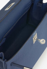 Kelly 25 in Bleu Tie Togo Leather with Palladium Hardware