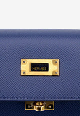 Kelly 28 in Bleu Saphir Epsom Leather with Gold Hardware