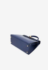 Kelly 28 in Bleu Saphir Epsom Leather with Gold Hardware