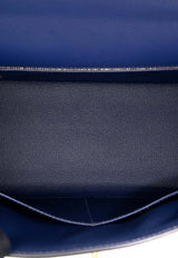 Kelly 28 in Bleu Saphir Epsom Leather with Gold Hardware