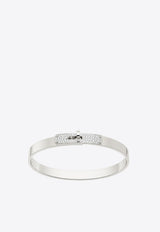 Kelly Bracelet PM in White Gold and Half Diamonds