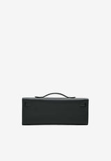 Kelly Cut Clutch in Black Swift with Palladium Hardware