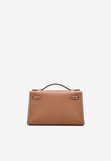 Kelly Pochette Clutch Bag in Gold Swift with Gold Hardware