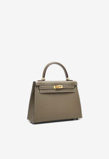 Kelly 25 Sellier in Etoupe Epsom with Gold Hardware