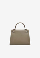 Kelly 25 Sellier in Etoupe Epsom with Gold Hardware
