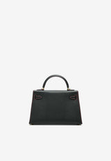 Mini Kelly HSS 20 Verso in Black Epsom with Gold Hardware
