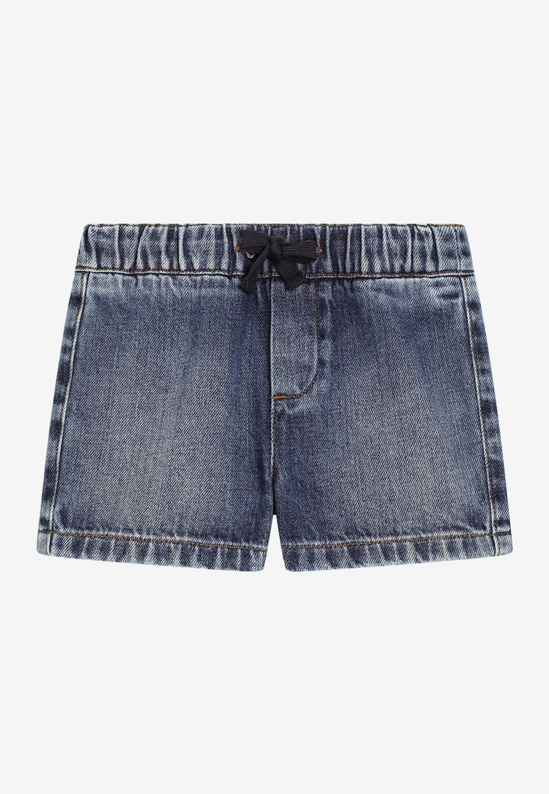 Dolce & Gabbana Kids Baby Boys Logo Denim Shorts L13Q60 LDC94 S9000 Blue