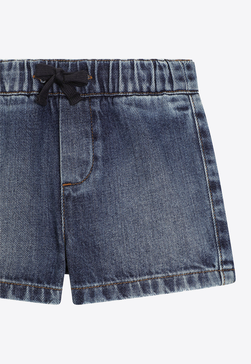 Dolce & Gabbana Kids Baby Boys Logo Denim Shorts L13Q60 LDC94 S9000 Blue