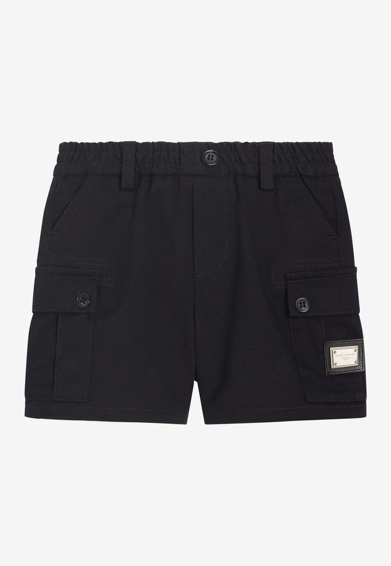 Dolce & Gabbana Kids Baby Boys Logo Shorts L13Q73 FUFL3 B3681 Blue