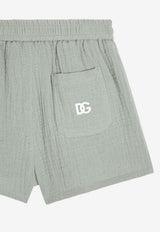 Dolce & Gabbana Kids Baby Boys DG Logo Gauze Bermuda Shorts Green L14Q07 FU5YU V3732