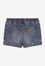 Dolce & Gabbana Kids Baby Boys Denim Bermuda Shorts Blue L14Q32 LDE06 S9000
