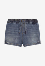 Dolce & Gabbana Kids Baby Boys Denim Bermuda Shorts Blue L14Q32 LDE06 S9000