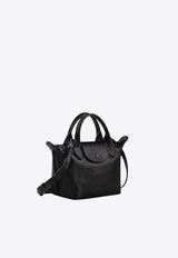 Longchamp XS Le Pliage Xtra Leather Top Handle Bag Black L1500987/Q_LONG-001