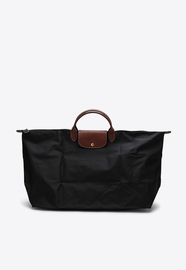 Longchamp Medium Le Pliage Travel Tote Bag Black L1625089/O_LONG-001