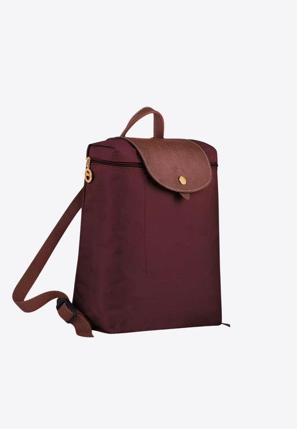 Longchamp Medium Le Pliage Original Canvas Backpack Burgundy L1699089/P_LONG-P87