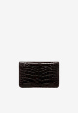 Tom Ford Small Whitney Croc-Embossed Shoulder Bag L1738-LCL395X 1B087