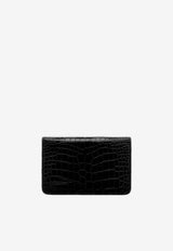 Tom Ford Small Whitney Croc-Embossed Shoulder Bag L1738-LCL395X 1N001