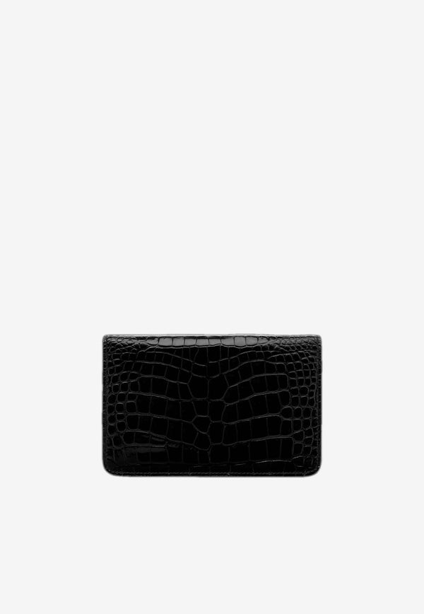 Tom Ford Small Whitney Croc-Embossed Shoulder Bag L1738-LCL395X 1N001
