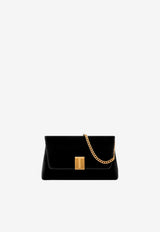 Tom Ford Mini Nobile Velvet Clutch Bag Black L1886-TVE001X 1N001
