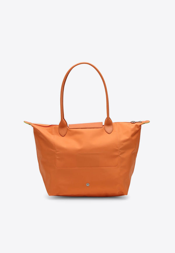 Longchamp Large Le Pliage Green Canvas Tote Bag Orange L1899919/P_LONG-P54