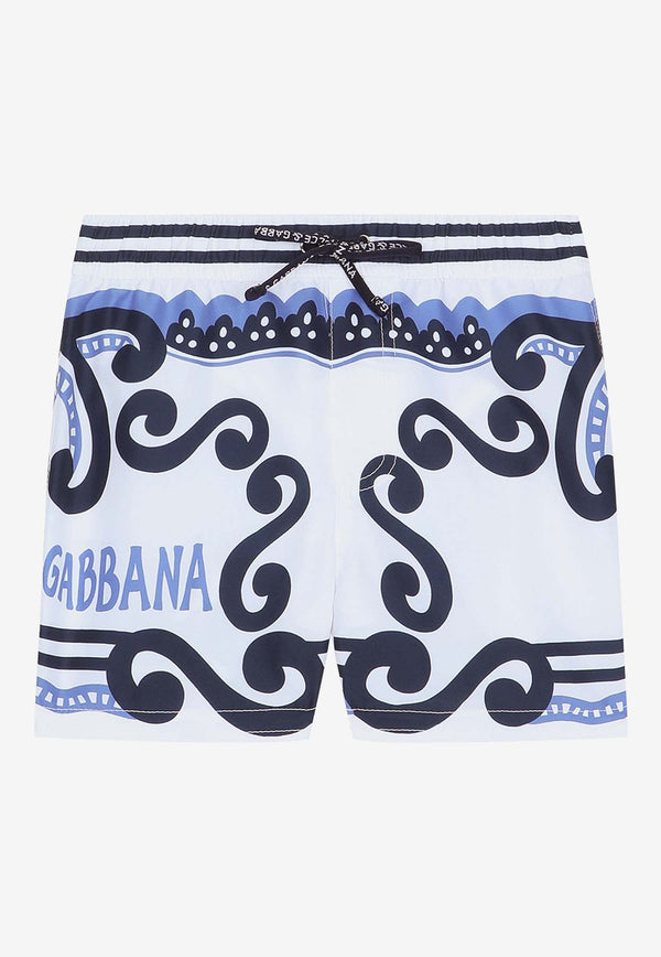 Dolce & Gabbana Kids Baby Boys Marina-Printed Swim Trunks L1J845 G7L0N HC4XR