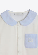 Dolce & Gabbana Kids Baby DG Logo Gift Set - Set of 3 L1JOAA G7N9U S9000 White