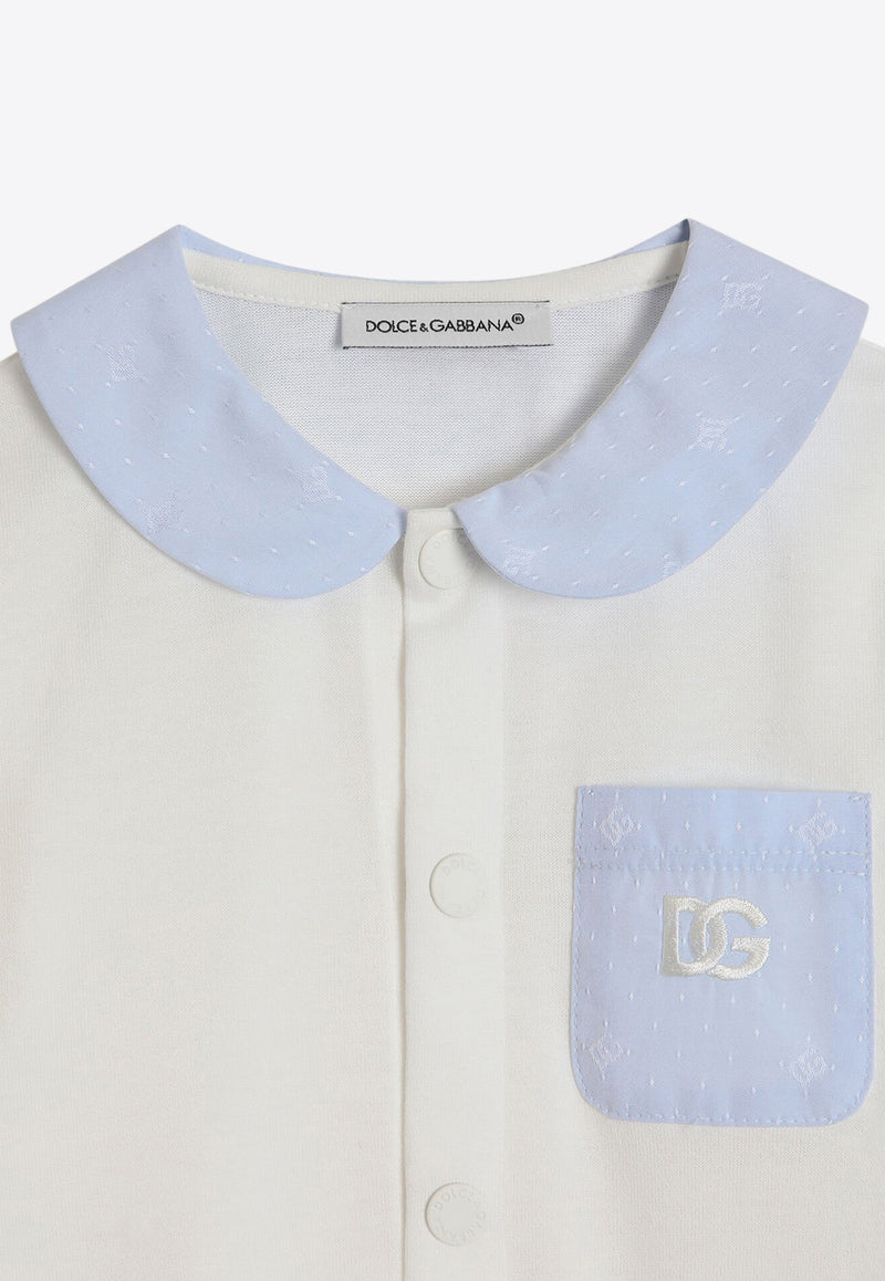 Dolce & Gabbana Kids Baby DG Logo Gift Set - Set of 3 L1JOAA G7N9U S9000 White